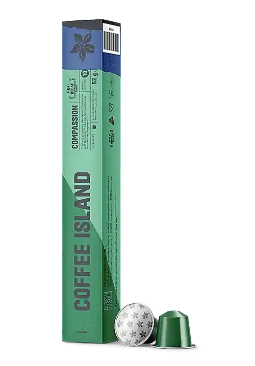 ALUMINIUM CAPSULES ESPRESSO COMPASSION (10 PIECES)