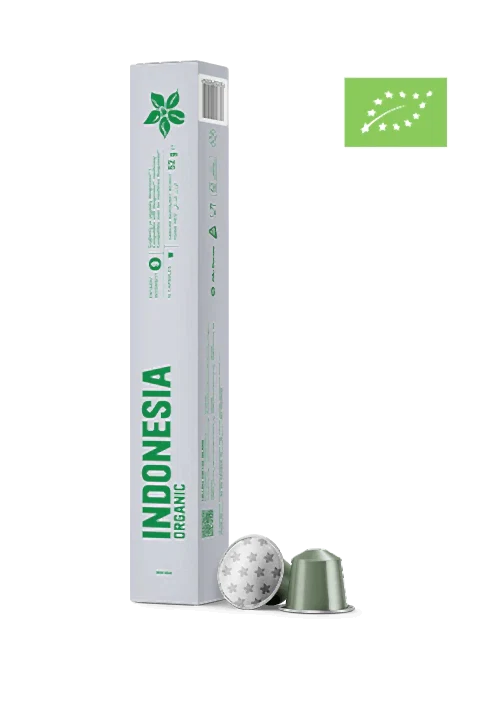 ALUMINIUM CAPSULES ESPRESSO INDONESIA ORGANIC (10 PIECES)