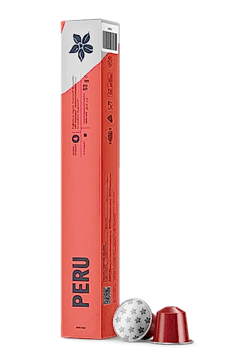 ALUMINIUM CAPSULES ESPRESSO PERU (10 PIECES)